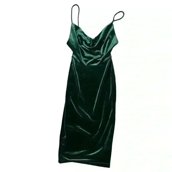 Lulus Draped-Neck Spaghetti Strap Dress Size Small - Picture 1 of 8
